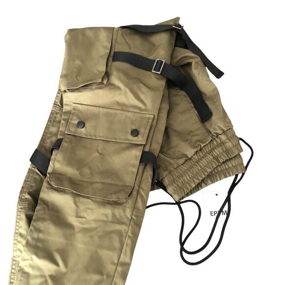 EPTM Men's Cargo Pants Olive Green Straps & Pockets Size Small 30W - Picture 6 of 13